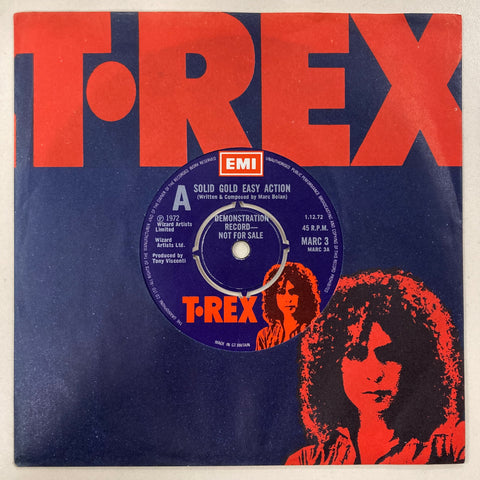 T. Rex Solid Gold Easy Action ORIGINAL PROMO ISSUE 7" SINGLE
