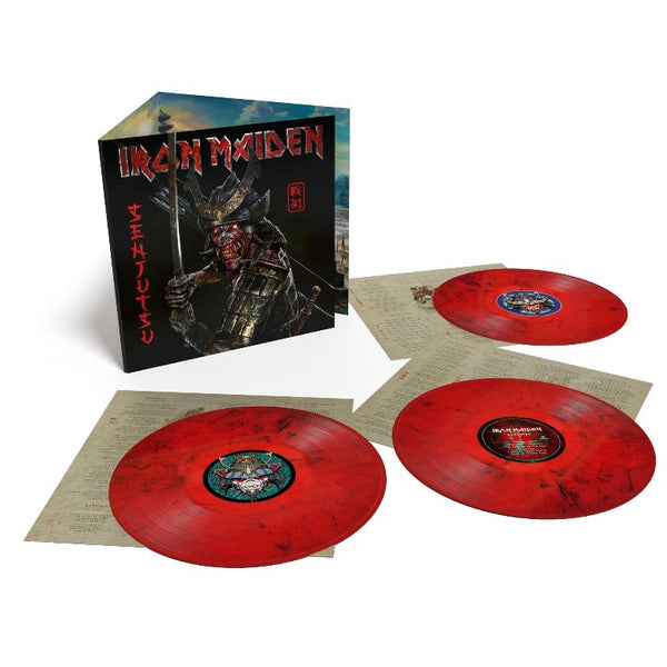 Iron Maiden Senjutsu 3 x MARBLED RED COLOURED VINYL LP SET