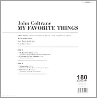 John Coltrane – My Favorite Things - CLEAR COLOURED VINYL LP