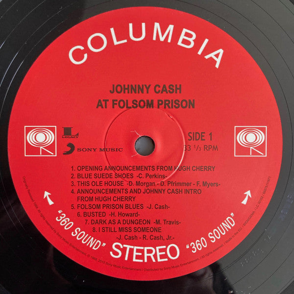 Johnny Cash – At Folsom Prison - 2 x 180 GRAM VINYL LP SET