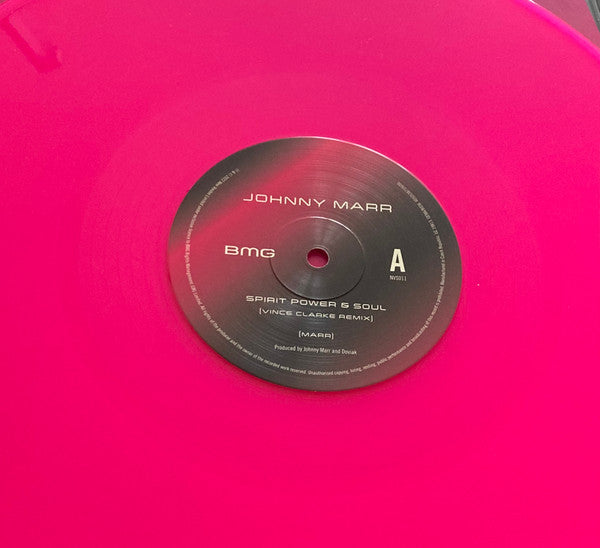 Johnny Marr - Spirit Power & Soul (Vince Clarke Remix) - PINK COLOURED VINYL 12" - NEW