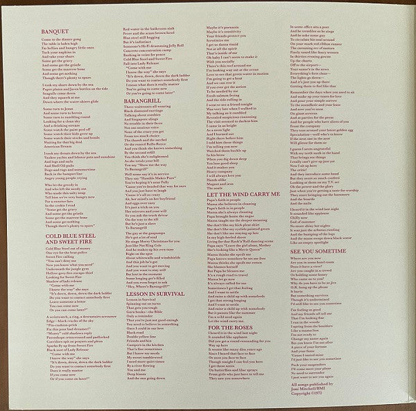Joni Mitchell – For The Roses - 180 GRAM VINYL LP