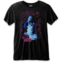 JANIS JOPLIN T-SHIRT: FLORAL FRAME MEDIUM JOPTS12MB02