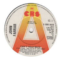 John Farrar - Can't Hold Back - PROMO Only Issue 7" SINGLE (used)