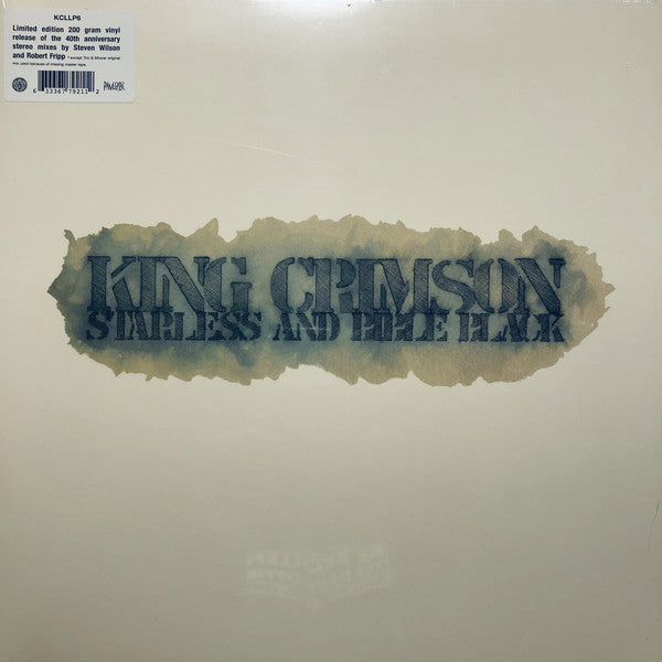 King Crimson ‎– Starless And Bible Black 40th ANNIVERSARY MIXES - 200 GRAM VINYL LP