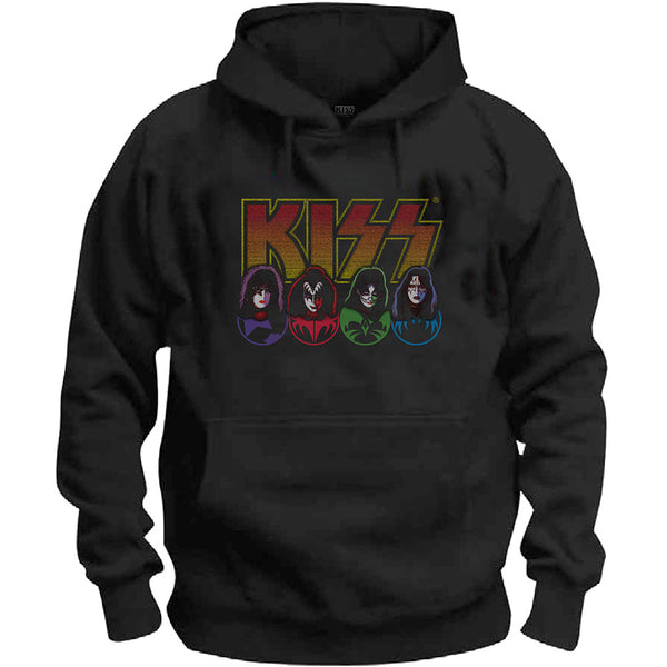 KISS HOODIE: LOGO, FACES & ICONS MEDIUM KISSHD14MB02