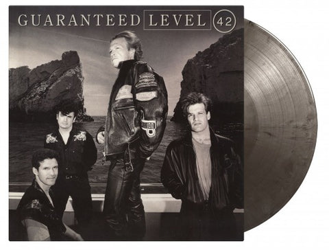 Level 42 - Guaranteed - 2 x SILVER & BLACK MARBLED COLOURED VINYL LP SET