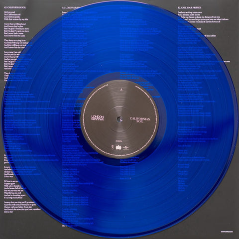 London Grammar - Californian Soil - BLUE COLOURED VINYL LP (INDIE EXCLUSIVE)