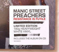 Manic Street Preachers ‎- Resistance Is Futile - WHITE COLOURED VINYL 180 GRAM LP + CD