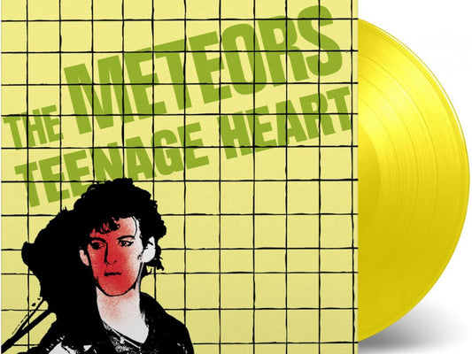 The Meteors ‎– Teenage Heart YELLOW COLOURED VINYL LP NUMBERED