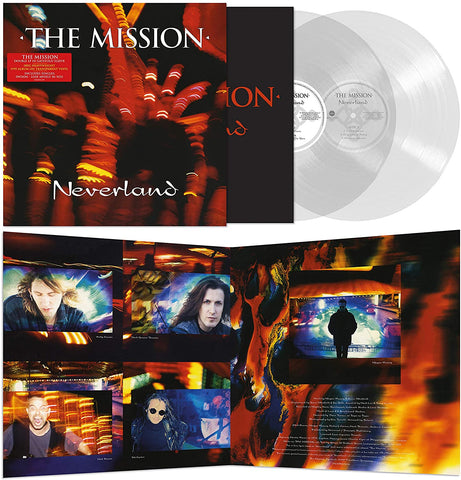 The Mission ‎– Neverland - 2 x TRANSPARENT COLOURED VINYL 180 GRAM LP SET