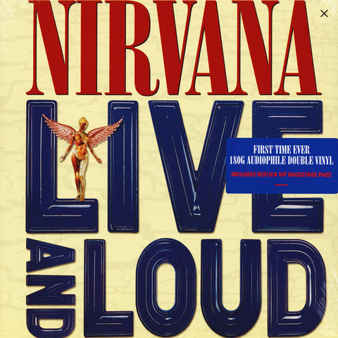 Nirvana ‎– Live And Loud 2 x 180 GRAM VINYL LP SET + BACKSTAGE PASS