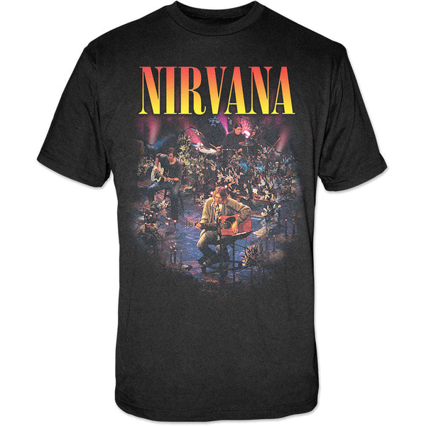 NIRVANA T-SHIRT: UNPLUGGED PHOTO LARGE