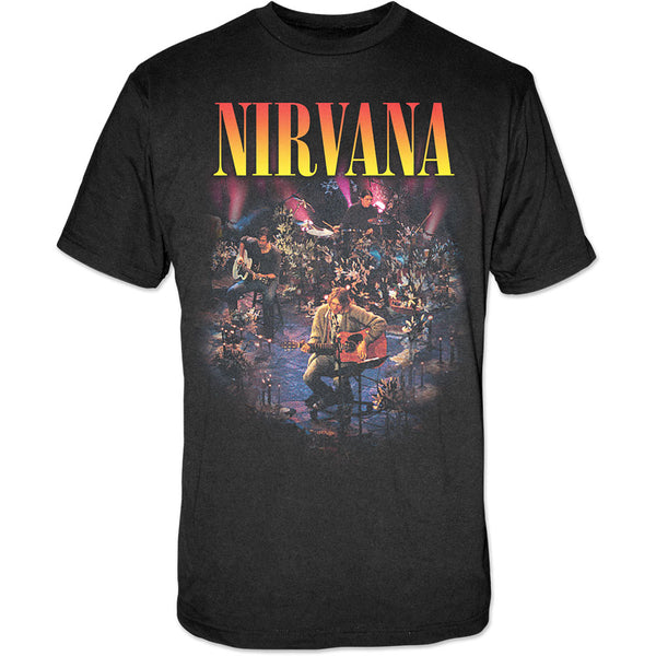 NIRVANA T-SHIRT: UNPLUGGED PHOTO SMALL NIRVTS23MB01