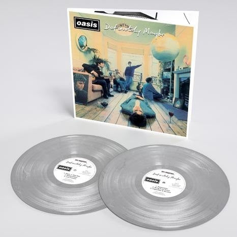 Oasis Definitely Maybe 2 x SILVER VINYL LP SET (PIAS)