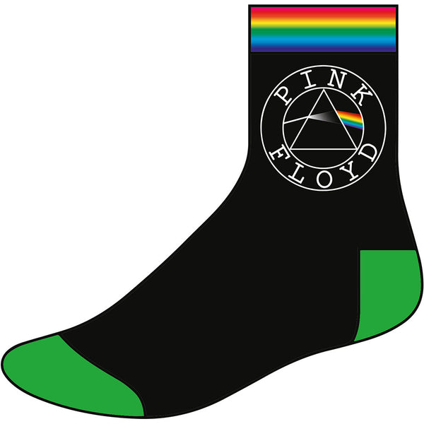 PINK FLOYD ANKLE SOCKS: CIRCLE LOGO (UK SIZE 7 - 11)