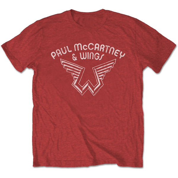 PAUL MCCARTNEY T-SHIRT: WINGS LOGO LARGE PMCTS08MR03