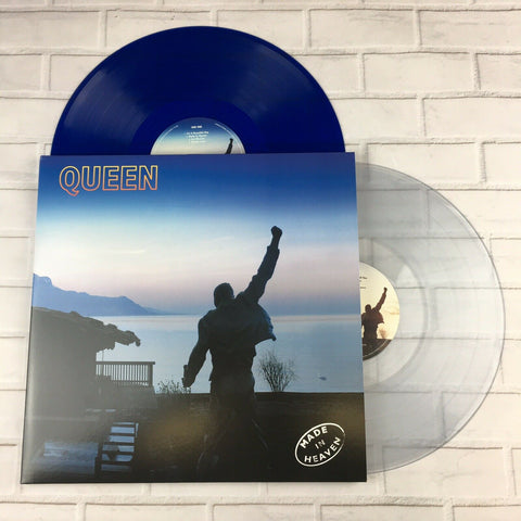 Queen Made In Heaven BLUE & CLEAR COLOURED VINYL 180 GRAM LP SET