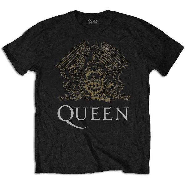 QUEEN T-SHIRT: CREST SMALL QUTS22MB01