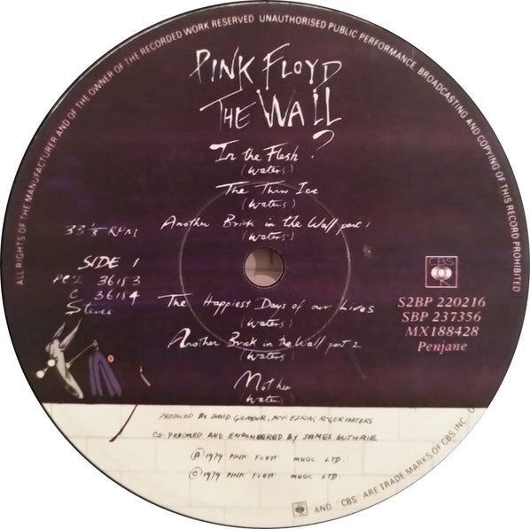 Pink Floyd – The Wall - 2 x VINYL LP SET ORIGINAL AUSTRALIAN 1979 - 1st ISSUE (used)