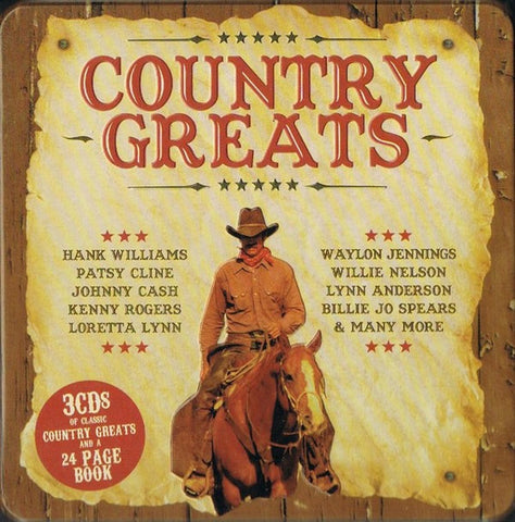 Country Greats - Various - 3 x CD SET TIN BOX