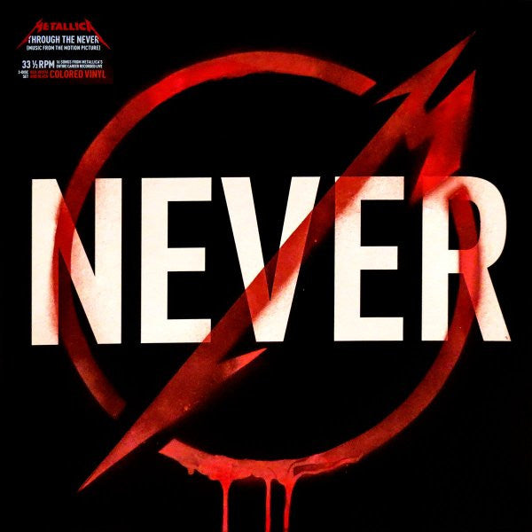 Metallica ‎– Through The Never (Music From The Motion Picture) 3 x BLACK / RED / WHITE COLOURED VINYL LP BOX SET