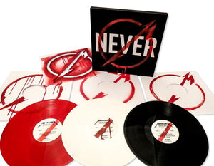 Metallica ‎– Through The Never (Music From The Motion Picture) 3 x BLACK / RED / WHITE COLOURED VINYL LP BOX SET