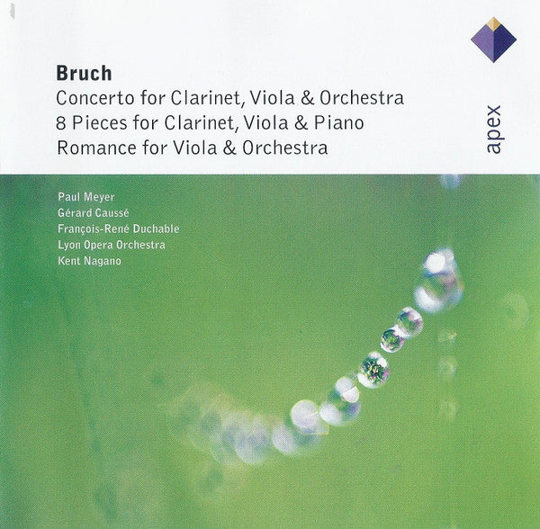 Bruchent – Concerto For Clarinet, Viola & Orchestra / 8 Pieces For Clarinet, Viola & Piano / Romance For Viola & Orchestra CD