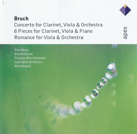 Bruchent – Concerto For Clarinet, Viola & Orchestra / 8 Pieces For Clarinet, Viola & Piano / Romance For Viola & Orchestra CD
