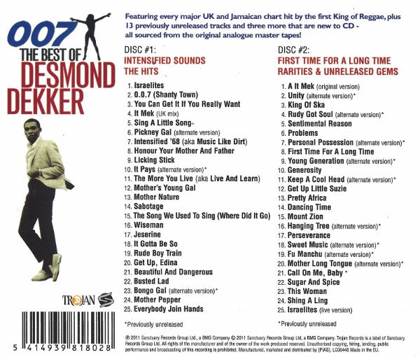 Desmond Dekker – 007 - The Best Of Desmond Dekker - 2 x CD SET