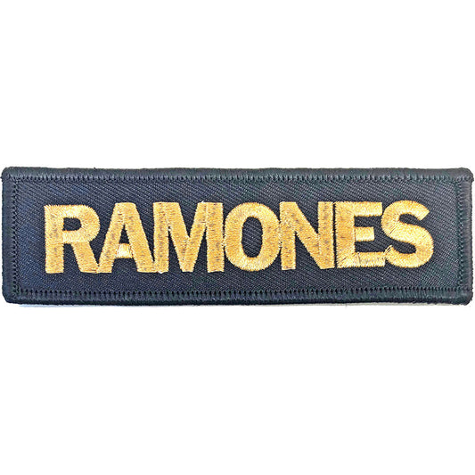 RAMONES PATCH: GOLD LOGO RAPAT04