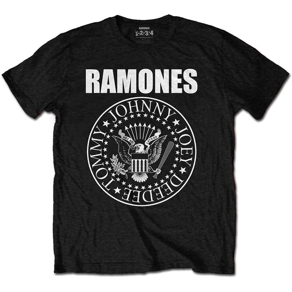 RAMONES T-SHIRT: PRESIDENTIAL SEAL SMALL RATSP01MB01