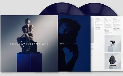 Robbie Williams - XXV - 2 x TRANSPARENT BLUE COLOURED VINYL LP SET
