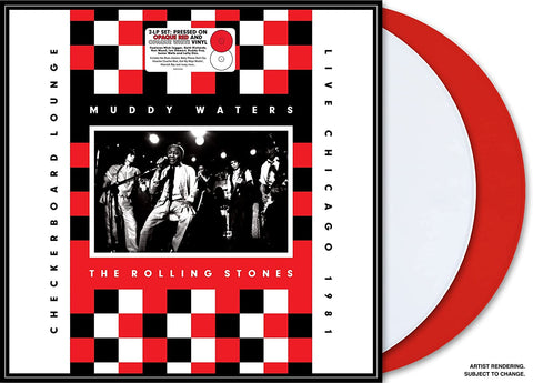 Muddy Waters, The Rolling Stones – Checkerboard Lounge - 2 x RED & WHITE COLOURED VINYL LP SET