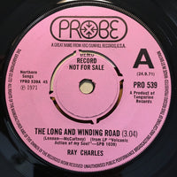 Ray Charles-The Long And Winding Road PROMO Only Issue 7"