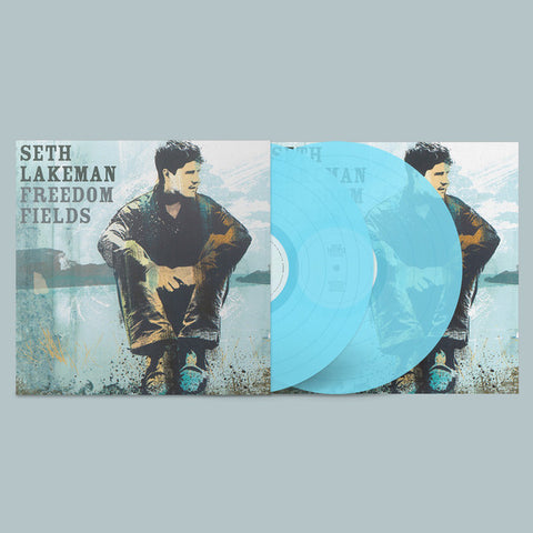 Seth Lakeman - Freedom Fields - 2 x BLUE COLOURED VINYL 180 GRAM LP SET - SIGNED