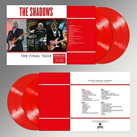 The Shadows ‎– The Final Tour 2 x RED COLOURED VINYL LP SET