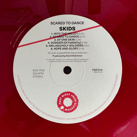 Skids – Scared To Dance - 2 x RED COLOURED VINYL LP SET
