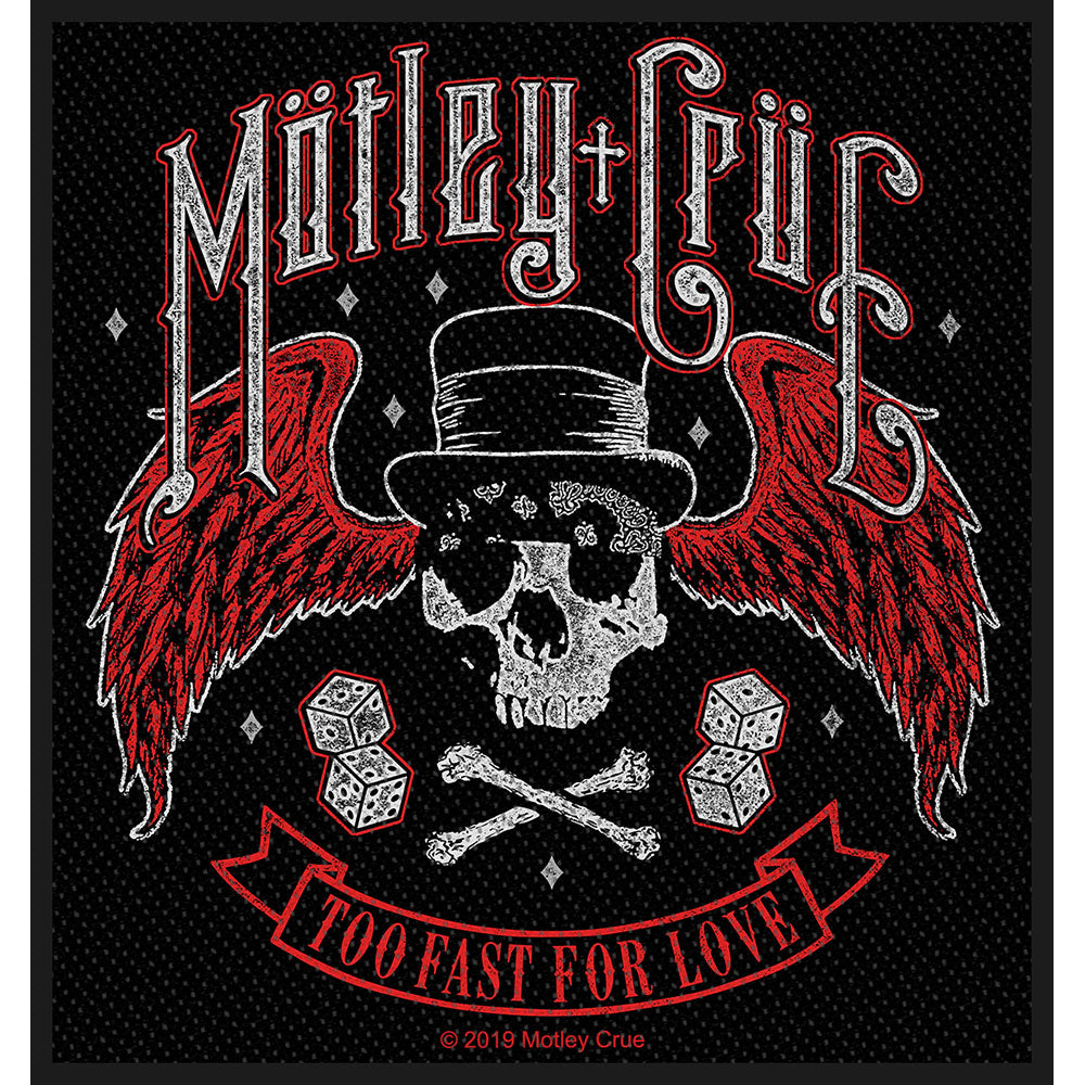 MOTLEY CRUE PATCH: TOO FAST FOR LOVE
