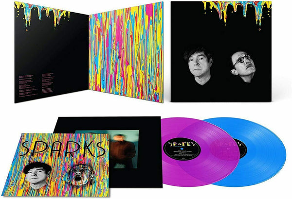 Sparks - A Steady Drip, Drip, Drip - 2 x BLUE & PURPLE COLOURED VINYL LP SET & POSTER