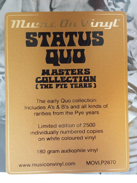 Status Quo – Masters Collection (The Pye Years) - 2 x WHITE COLOURED VINYL 180 GRAM  LP SET