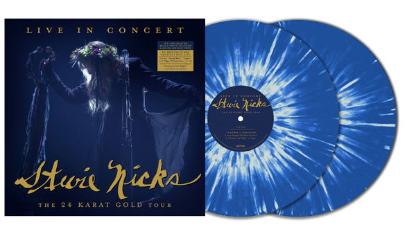 Stevie Nicks - The 24 Karat Gold Tour - 2 x BLUE & WHITE SPLATTER COLOURED VINYL LP SET