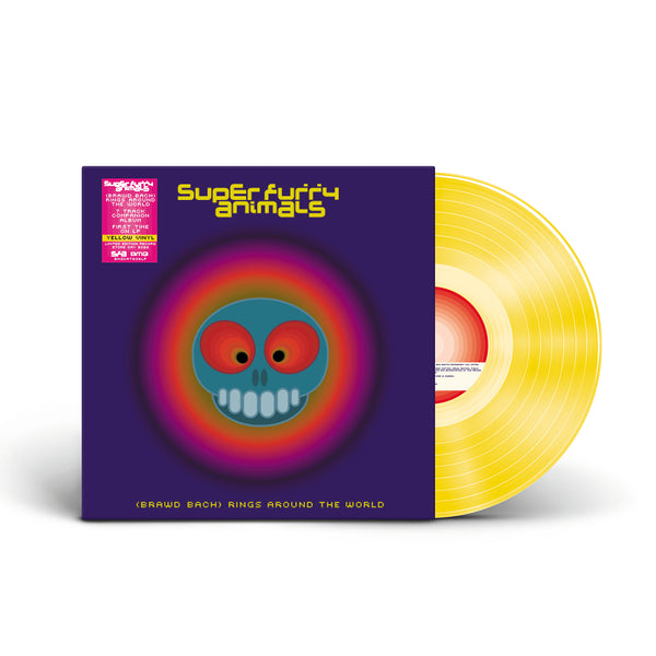 Super Furry Animals - Rings Around The World, B-Sides - YELLOW COLOURED VINYL LP