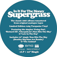 Supergrass – In It For The Money - 2 x TURQUOISE & WHITE COLOURED VINYL LP SET