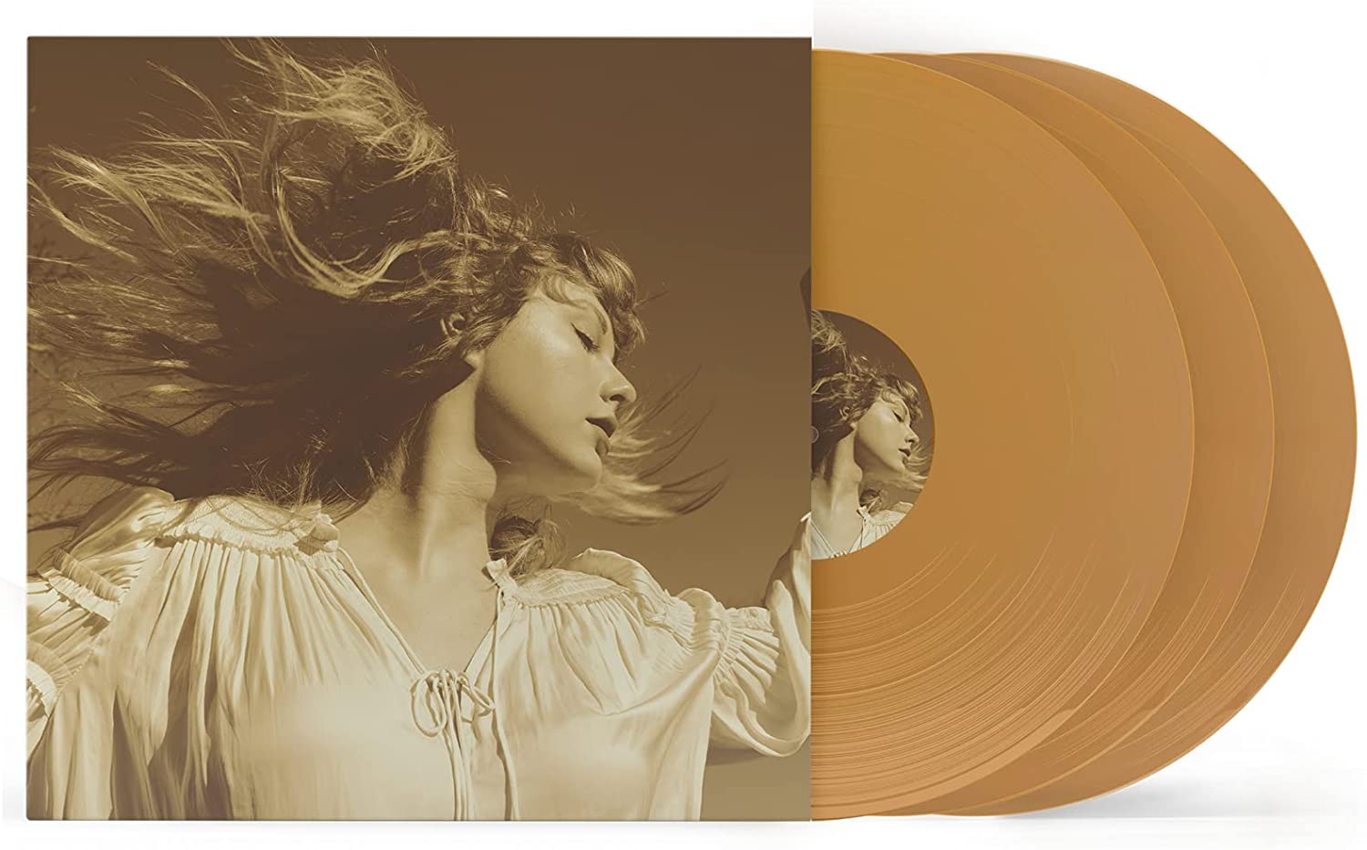 Taylor Swift ‎– Fearless - 3 x GOLD COLOURED VINYL LP SET