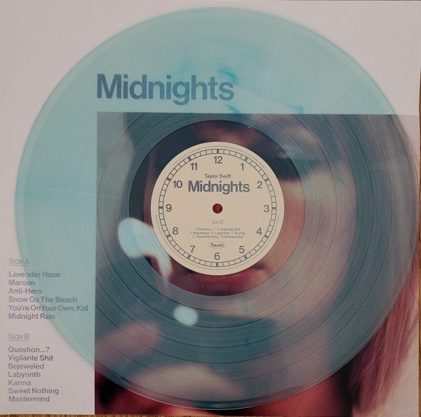 TAYLOR SWIFT – MIDNIGHTS (MOONSTONE BLUE EDITION) VINILO – Musicland Chile