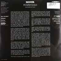 Thelonious Monk – Misterioso (Recorded On Tour)- CLEAR COLOURED VINYL LP