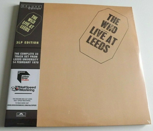 the who live at leeds DELUXE 3 x 180 GRAM VINYL LP SET (UNIVERSAL)