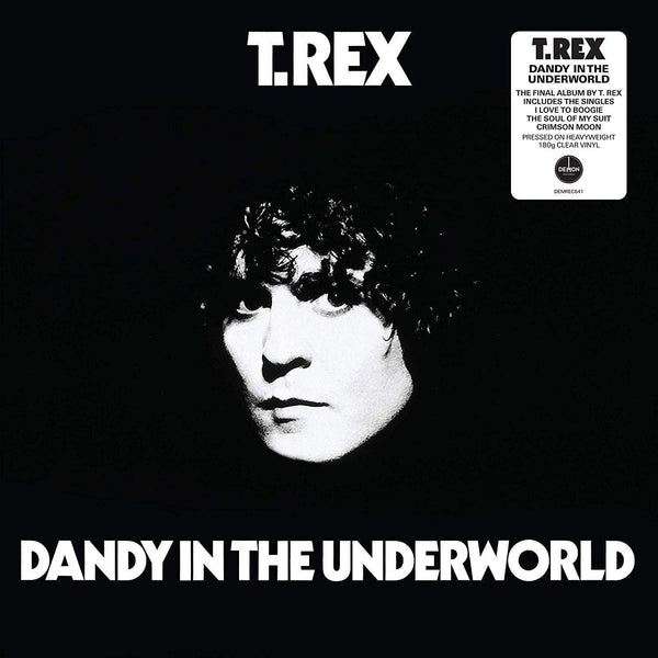 T. Rex ‎– Dandy In The Underworld CLEAR COLOURED VINYL 180 GRAM LP