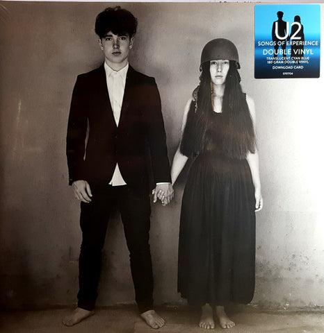 U2 Songs of Experience 2 x TRANSLUCENT CYAN BLUE 180 GRAM VINYL LP SET (UNIVERSAL)